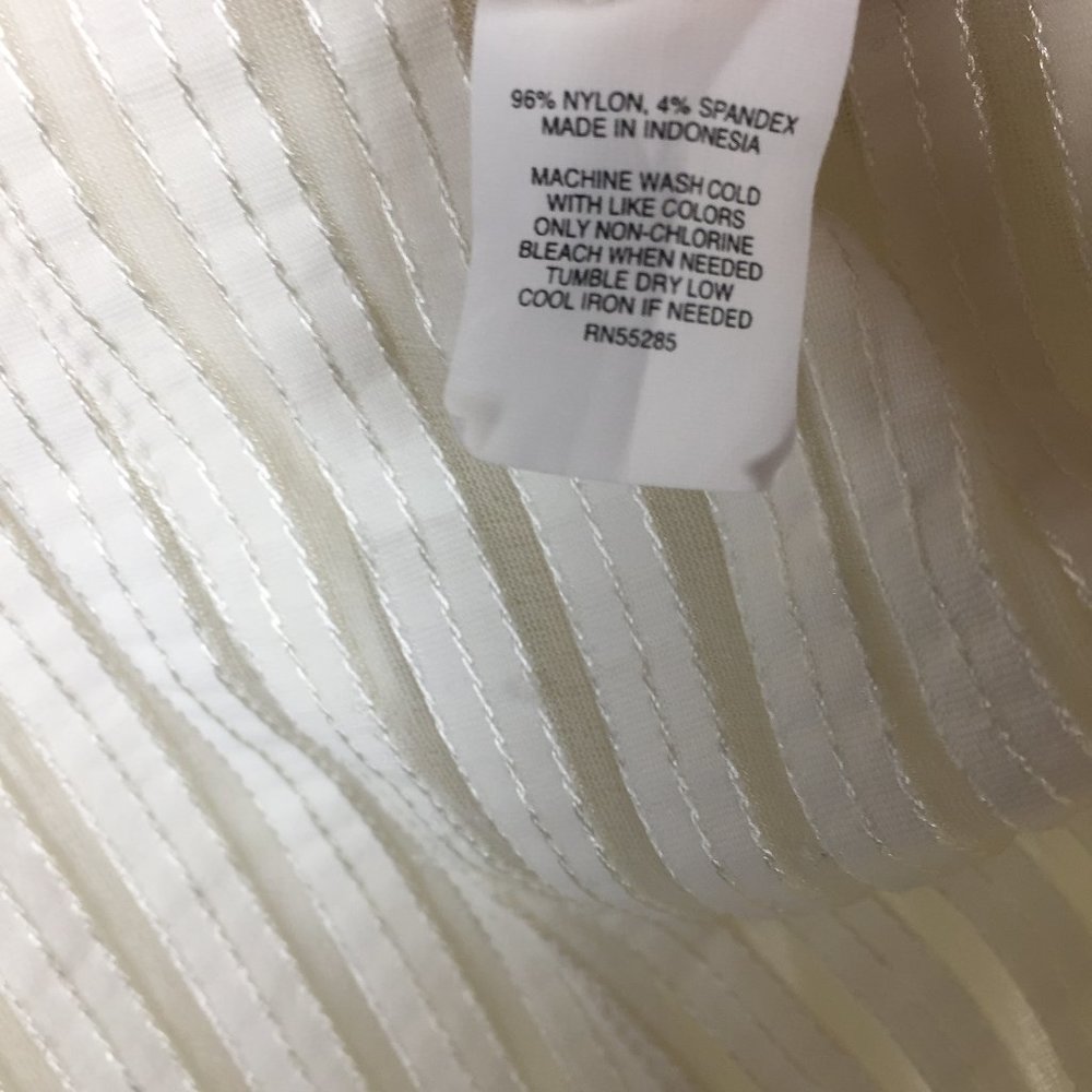 Express Medium Button Down Shimmer Thread Top - image 8